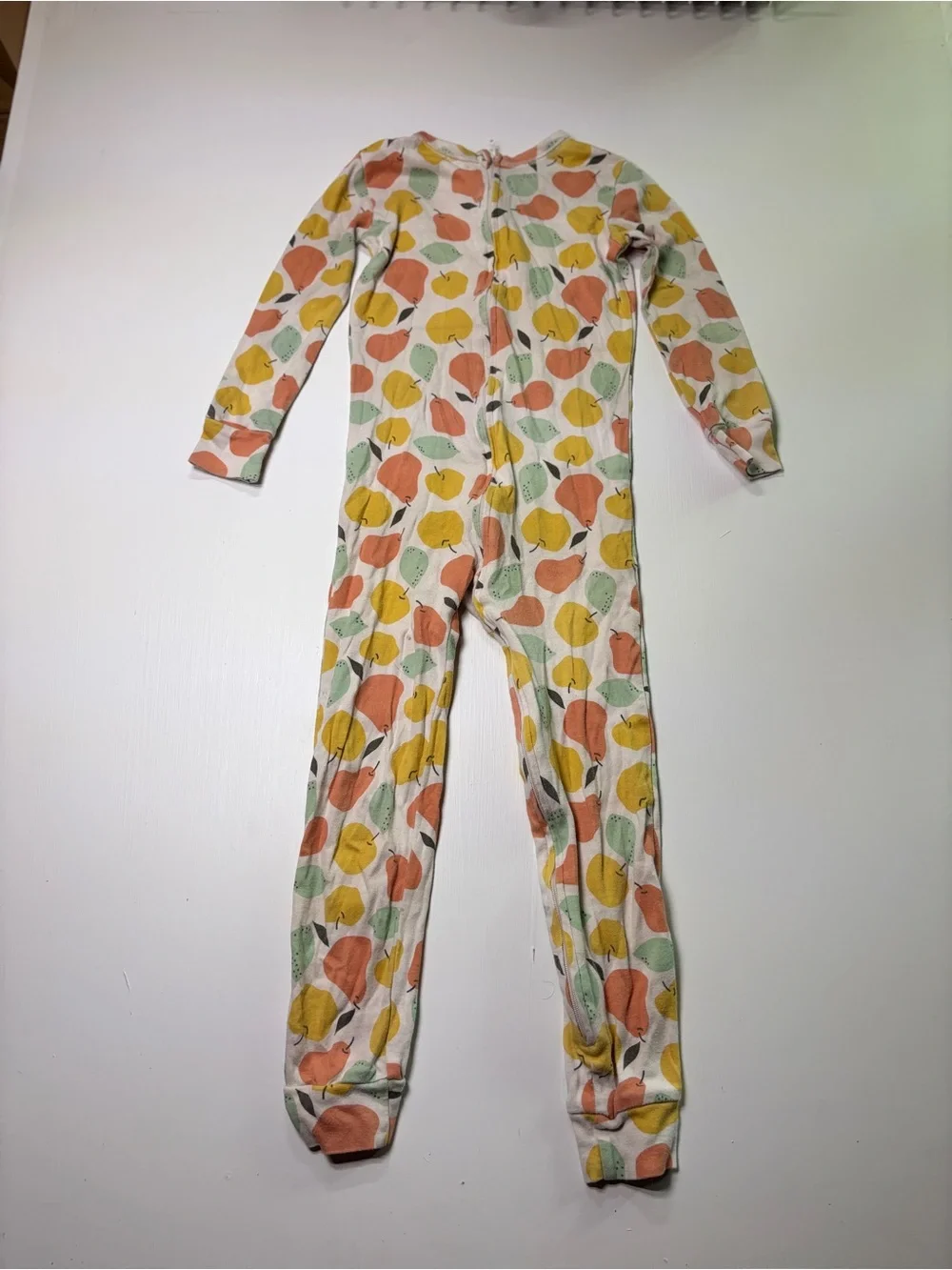 Old Navy Girls 5T Fruit Print Long Sleeve One Piece Pajamas Sleeper